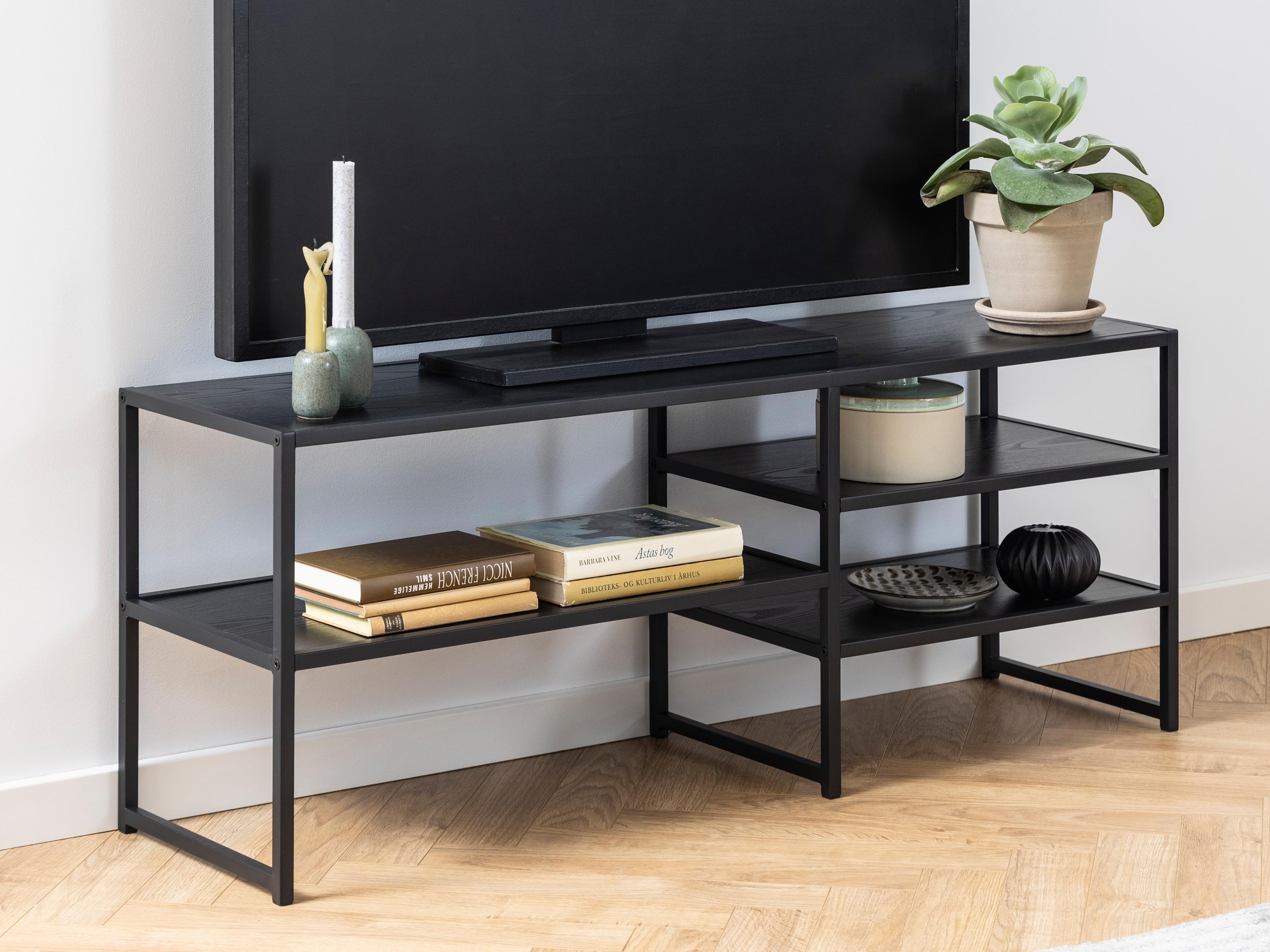 Tv-meubel SCALA 120 cm zwart