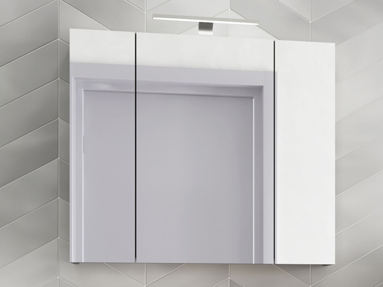 Toiletkast VASILIO 3 deuren grafiet 