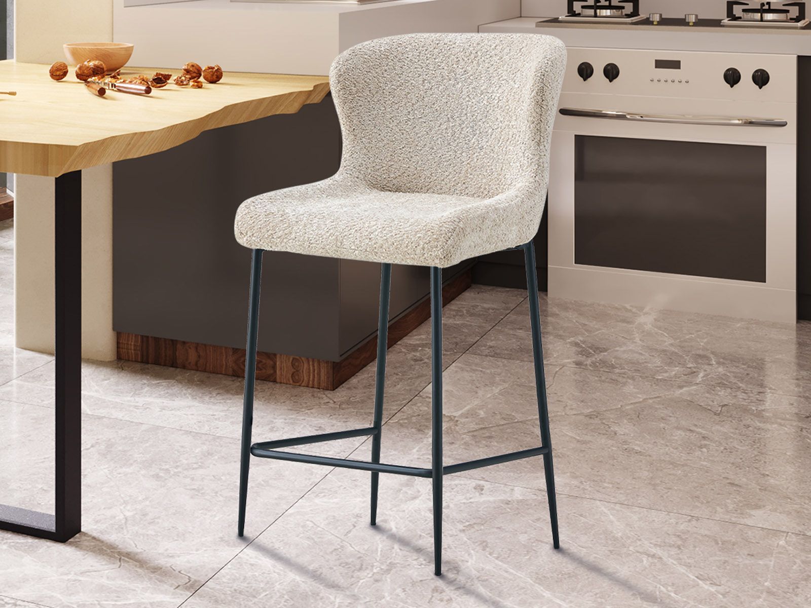Barkruk LUISA beige