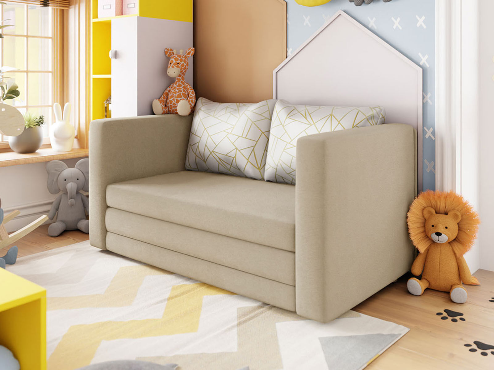 Kinder slaapbank NOPIOK beige