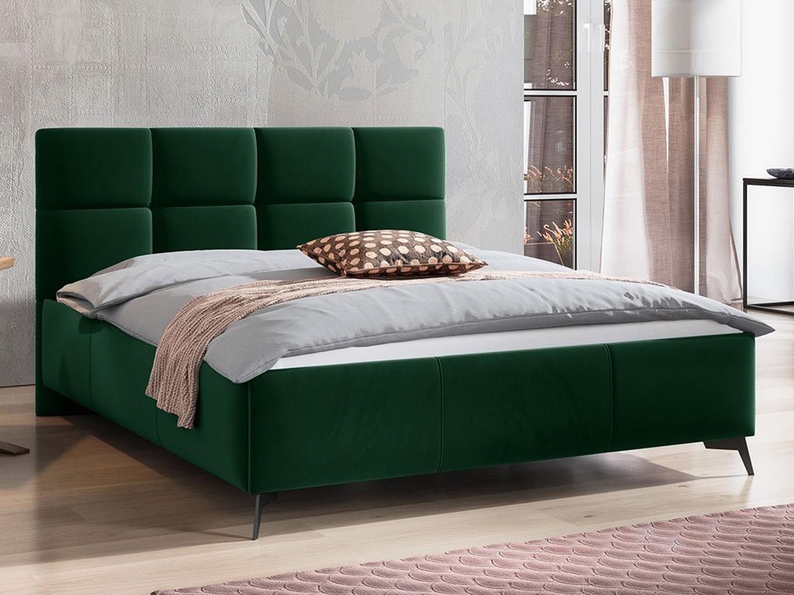 Tweepersoonsbed GENOA 140x200 cm groen 