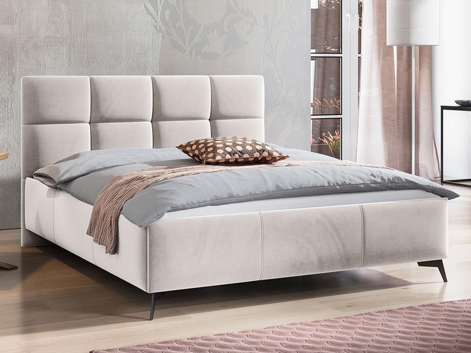 Tweepersoonsbed GENOA 180x200 cm ivoor 