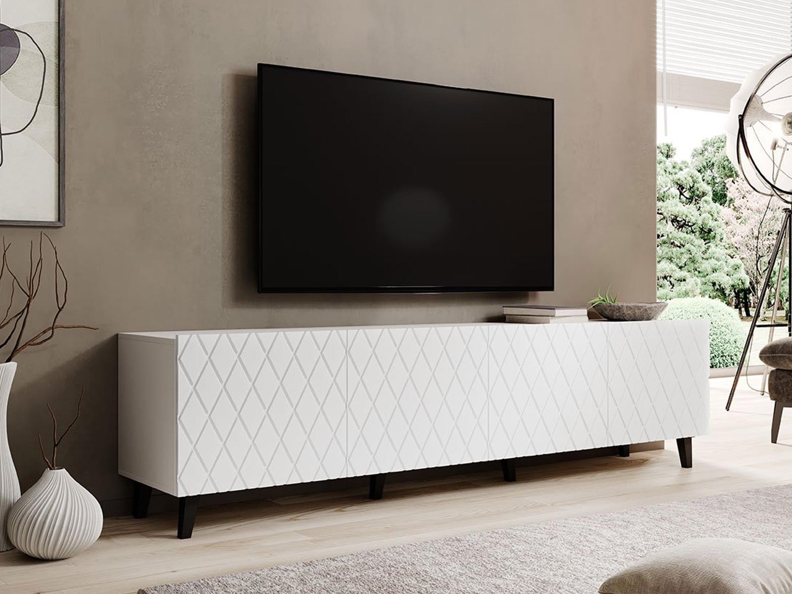 Tv-meubel ASTRID 4 deuren wit 