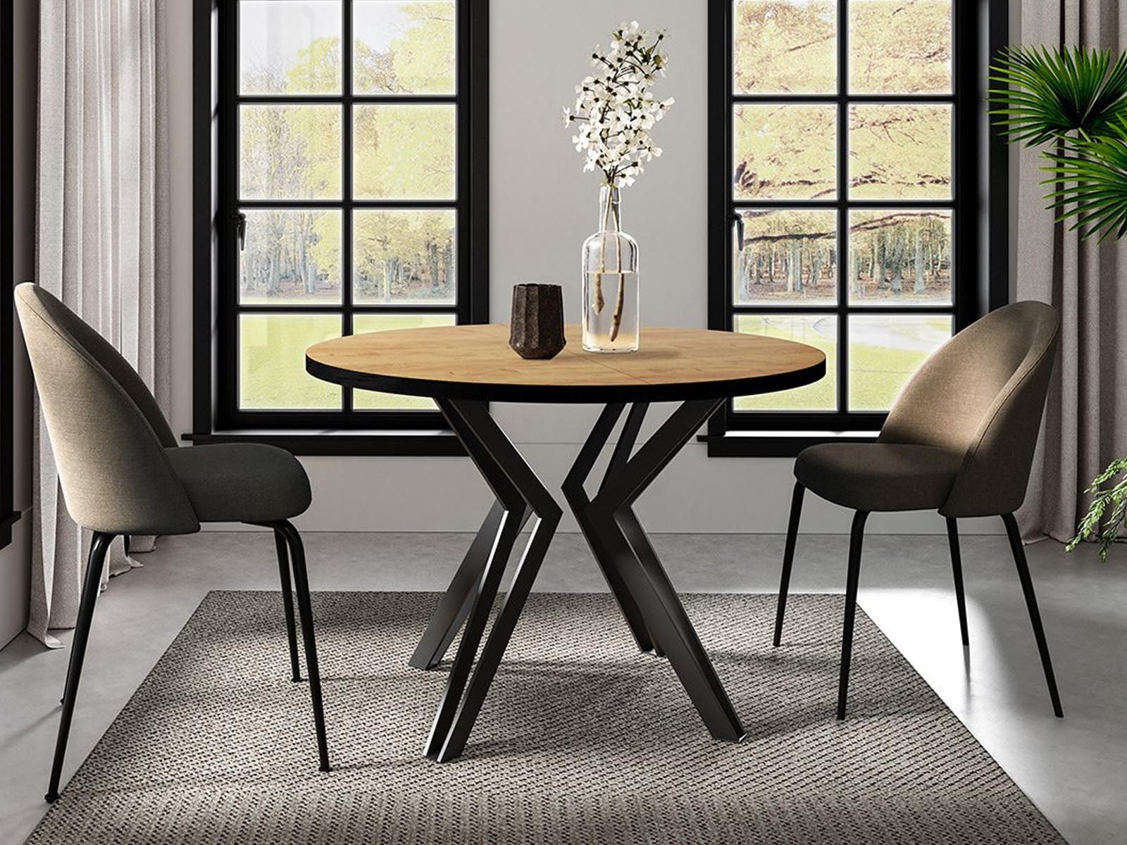 Verlengbare eettafel REALLY 100>176 cm craft eik 
