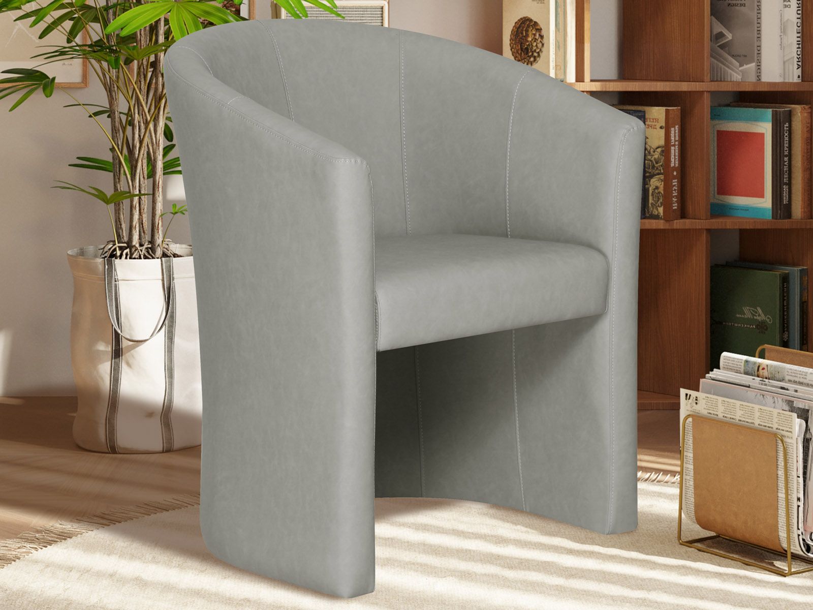 Mobistoxx Fauteuil CARLOS lichtgrijs