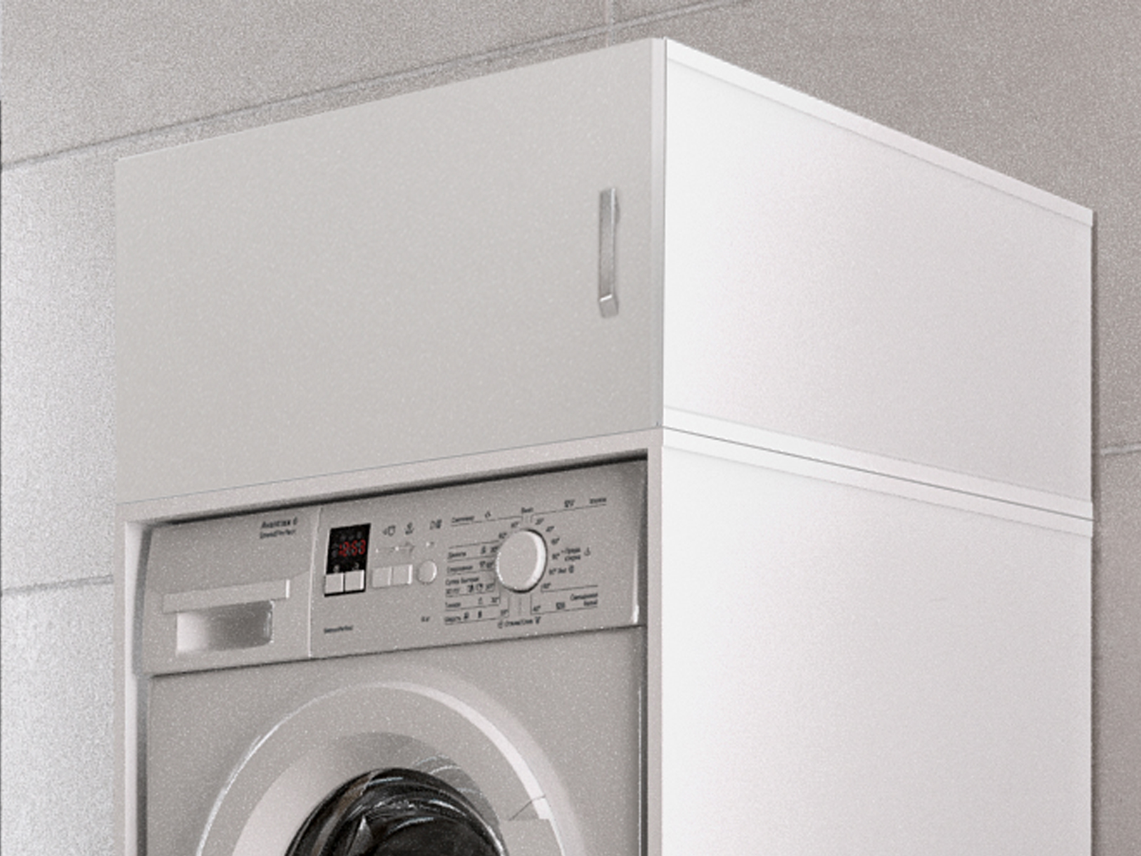 Opzetkast WASHING 1 deur wit