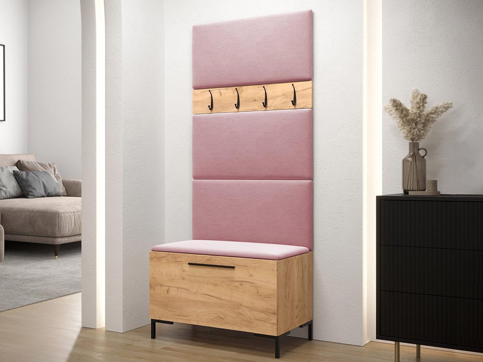 Mobistoxx Vestiaire ZION 1 deur artisan eik/roze