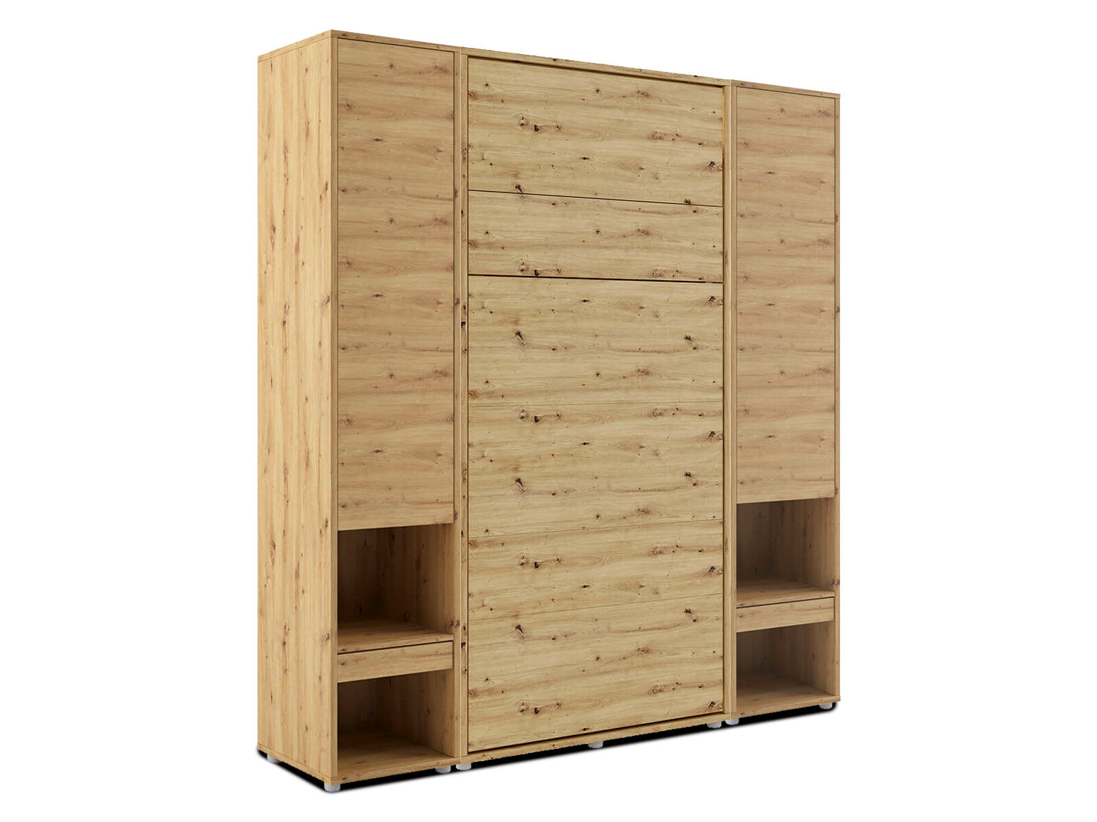 Opklapbed CONCEPTION PRO 90x200 cm artisan eik (verticaal) met kasten 