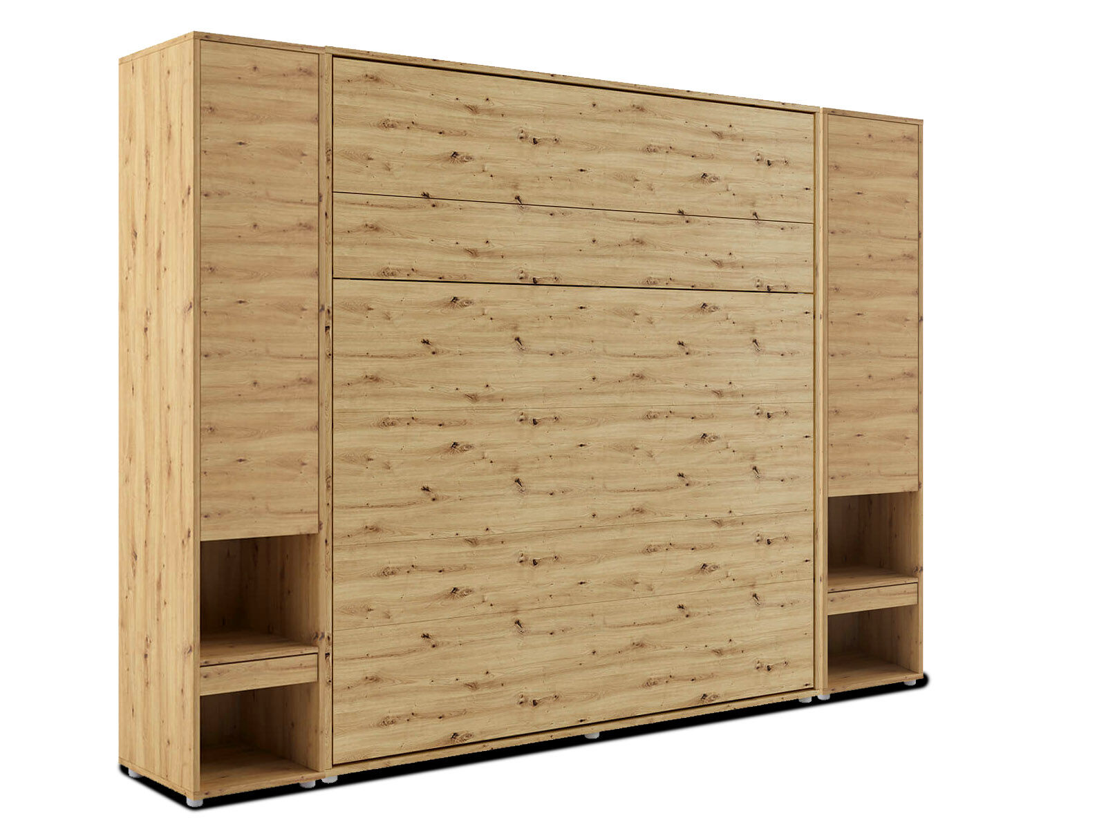 Opklapbed CONCEPTION PRO 180x200 cm artisan eik (verticaal) met kasten zonder matras 