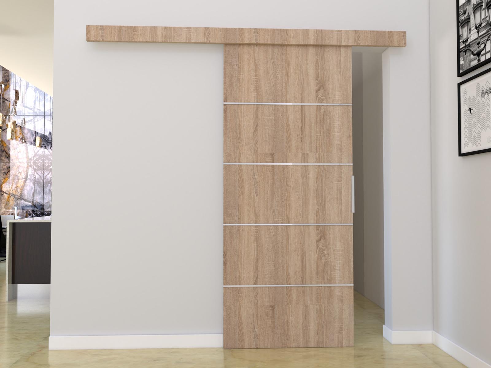 Schuifdeur CLOVIS 76 cm sonoma
