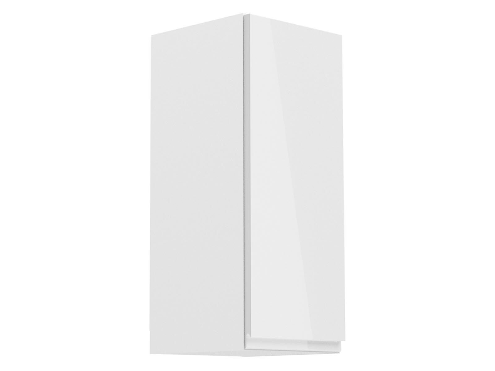 Mobistoxx Hoge keukenkast ASPAS 1 deur rechts 30 cm wit/hoogglans wit