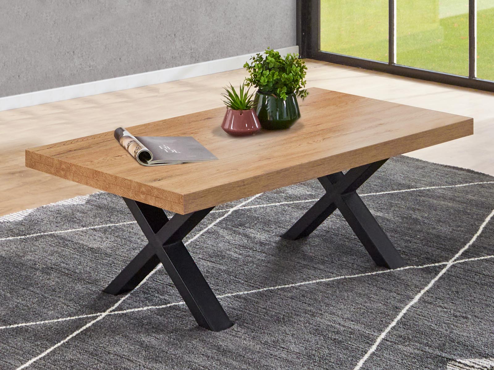 Salontafel OTTIZ 130 cm scarlet eik 