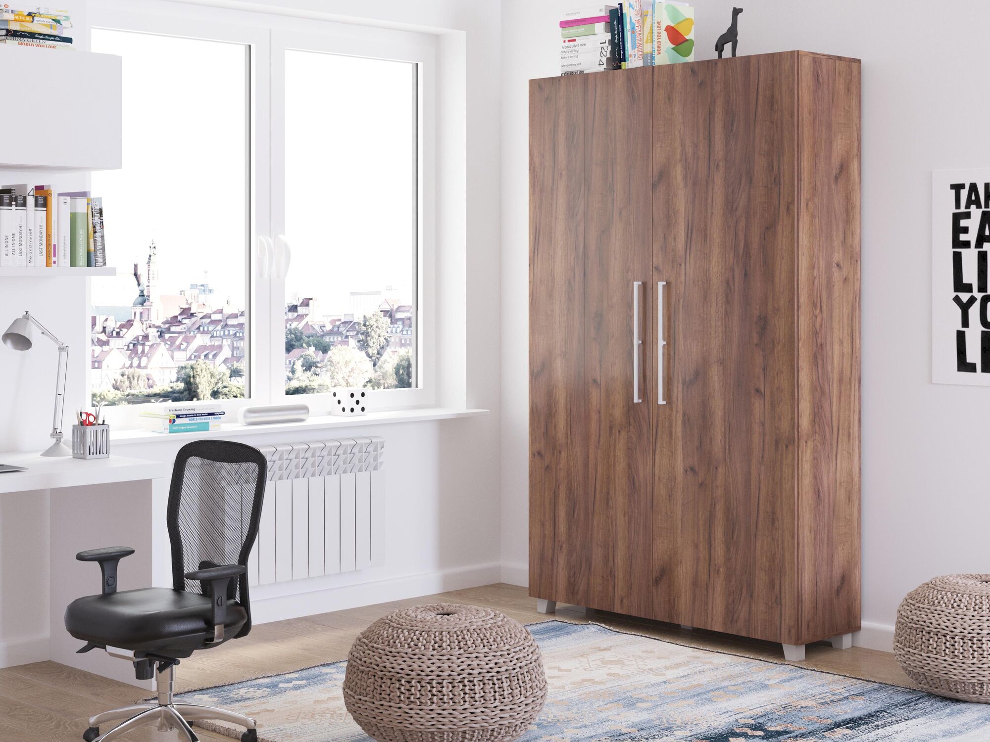 Mobistoxx Opklapbed TEMA 120x200 cm truffel eik