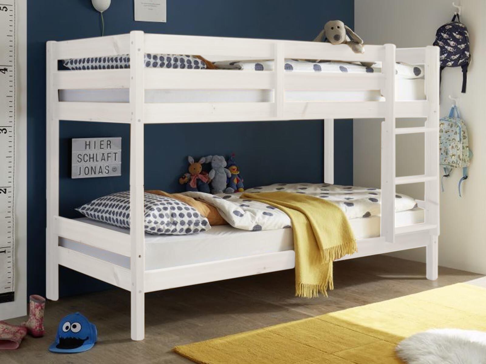 Stapelbed MORIANNE 90x200 cm wit