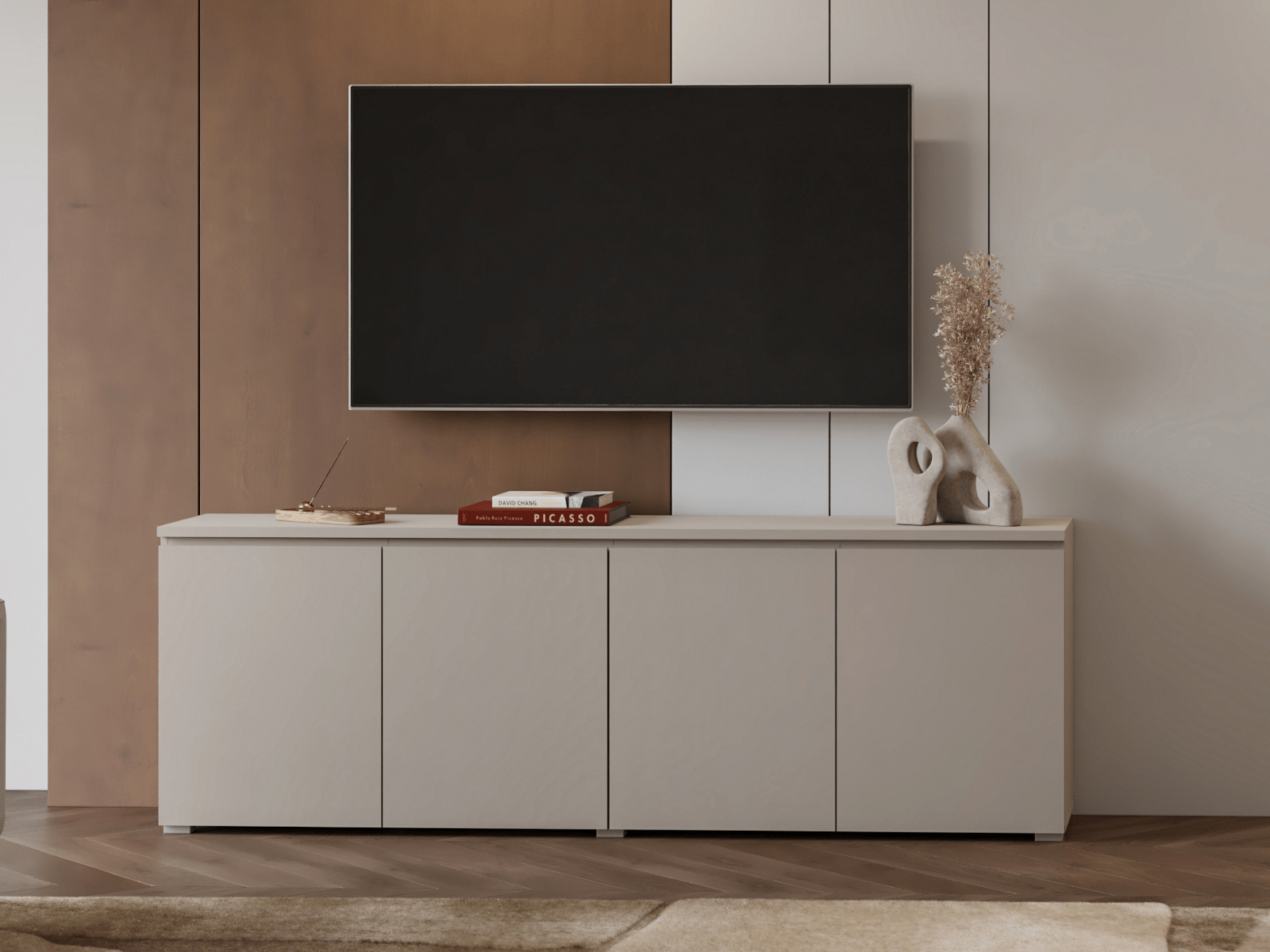 TV-/hifi-meubel MODOK 4 deuren kasjmier