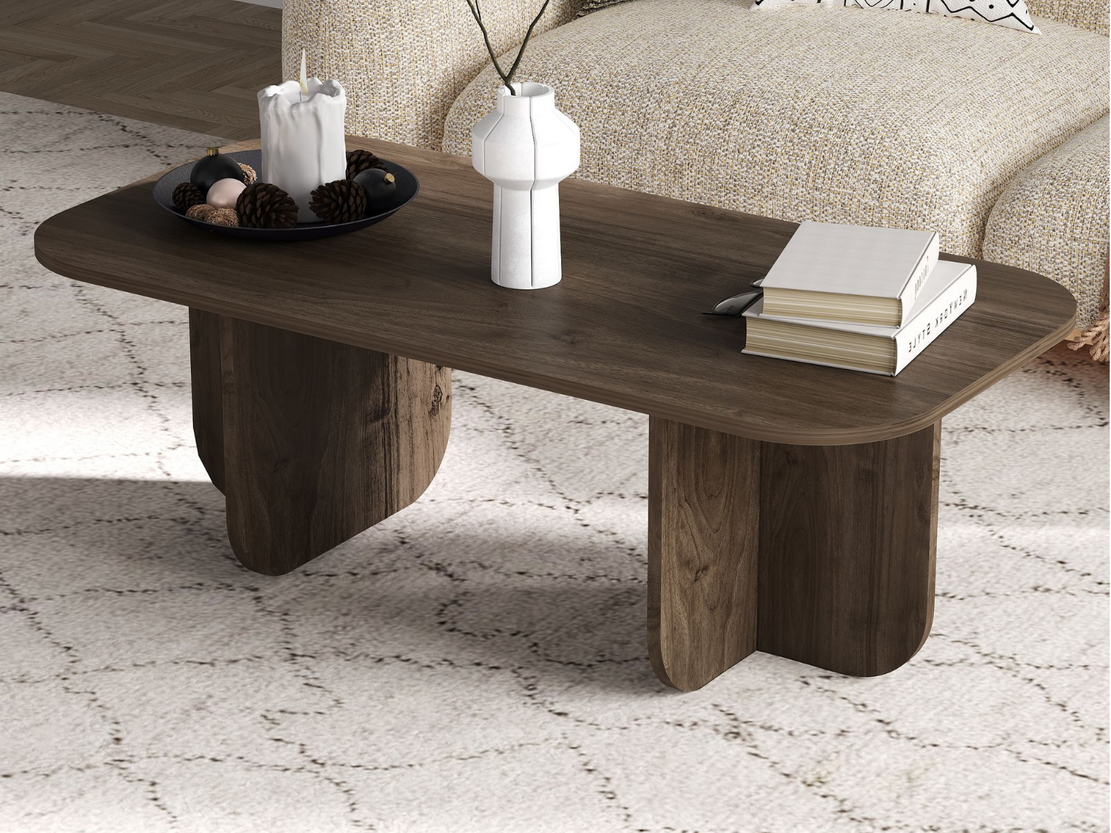 Mobistoxx Salontafel BECALO 120 cm walnoot