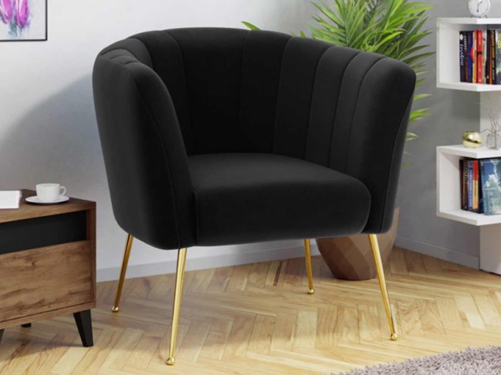 Fauteuil GILARDI zwart