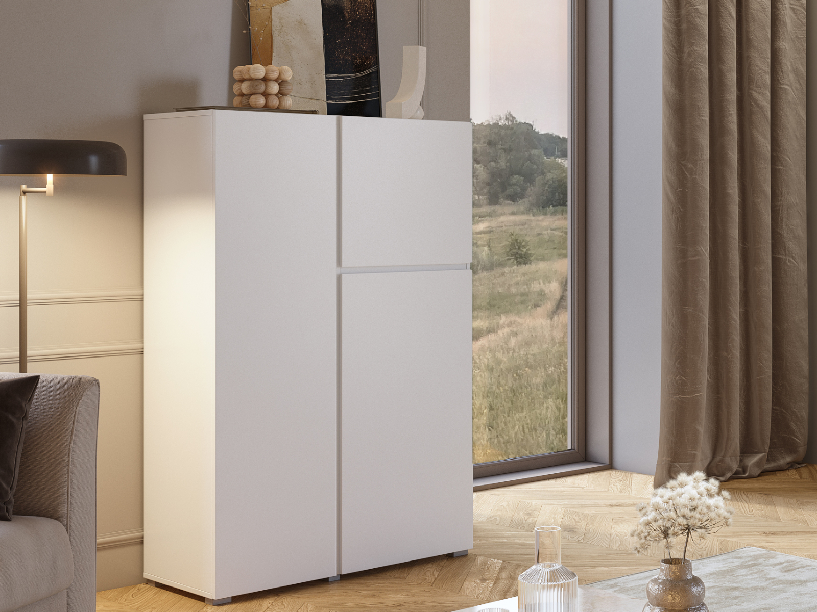 Mobistoxx Commode ASYMI 3 deuren wit