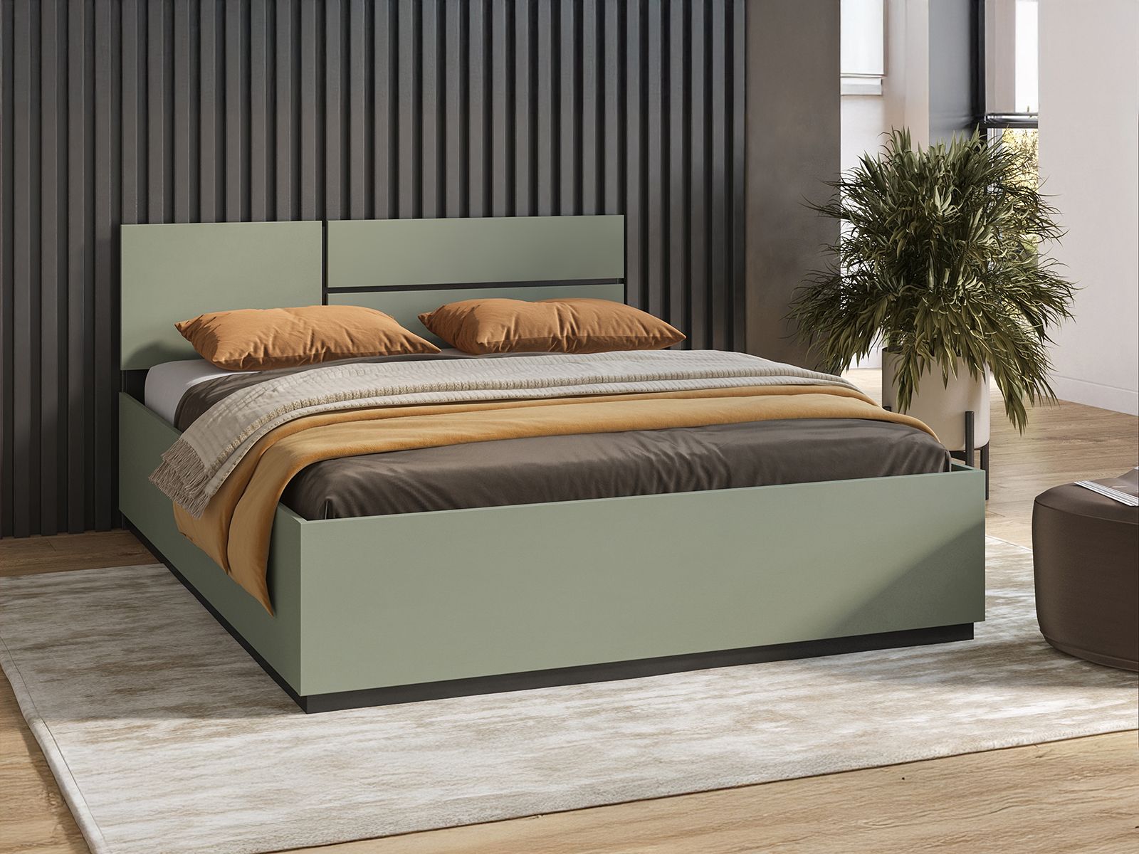 Bed CROSSAIR 160x200 cm groen afbeelding