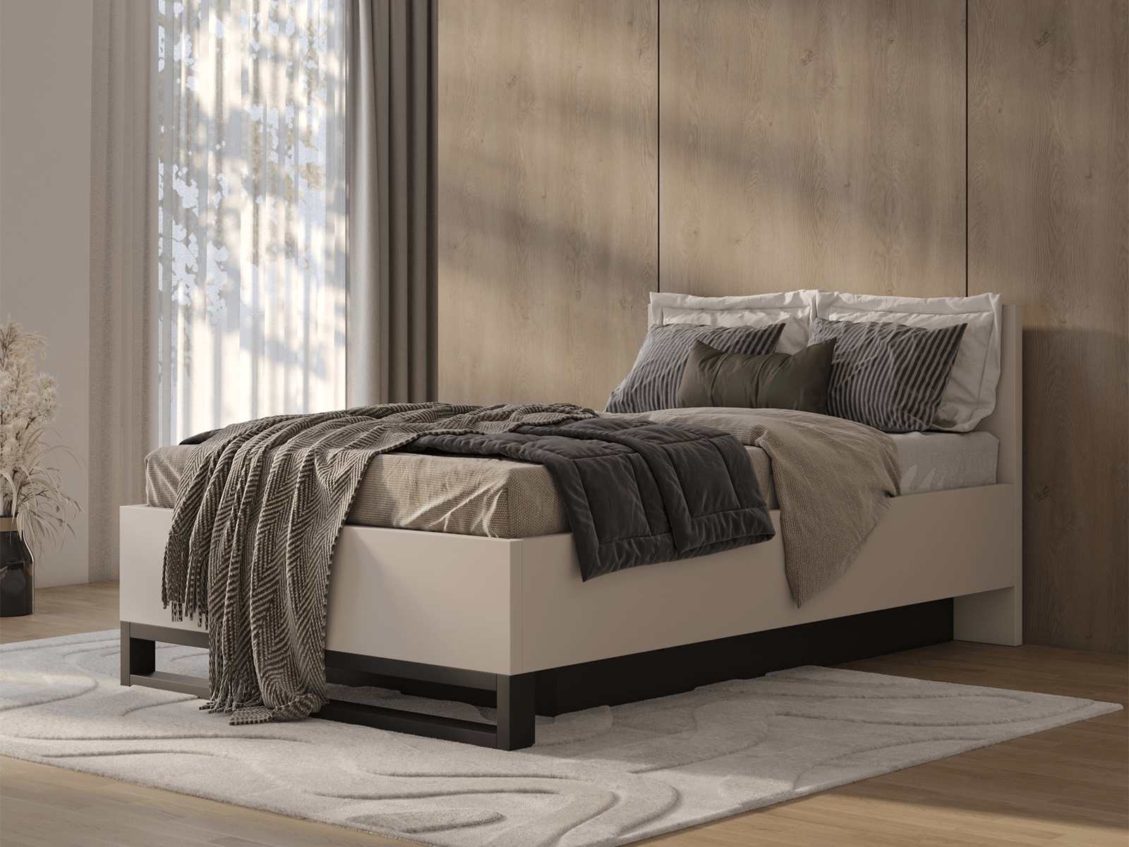 Bed HAMETTE 140x200 cm kasjmier