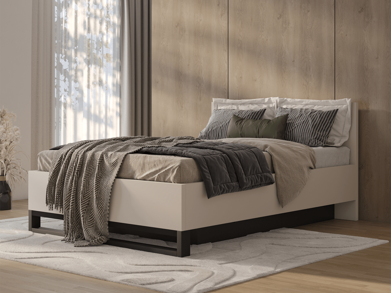 Bed HAMETTE 160x200 cm kasjmier