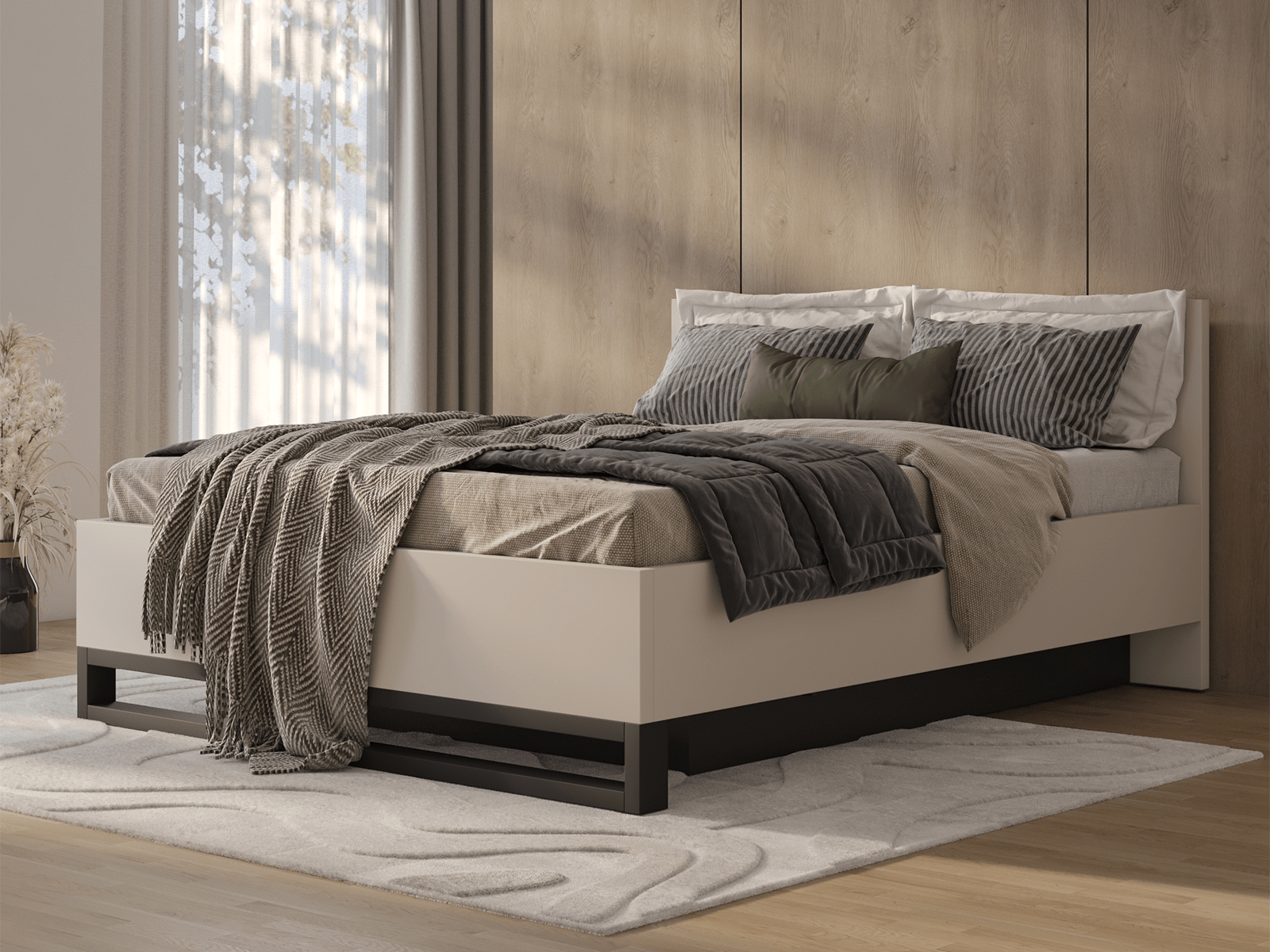 Bed HAMETTE 180x200 cm kasjmier