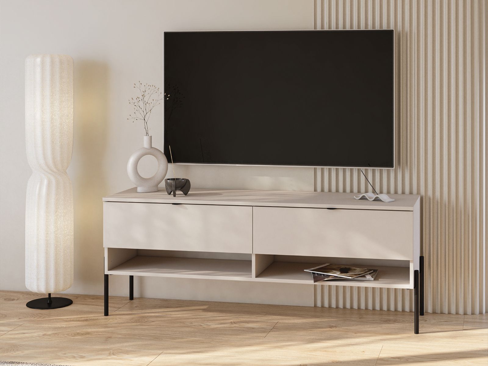 Tv-meubel ORES 2 lades kasjmier afbeelding