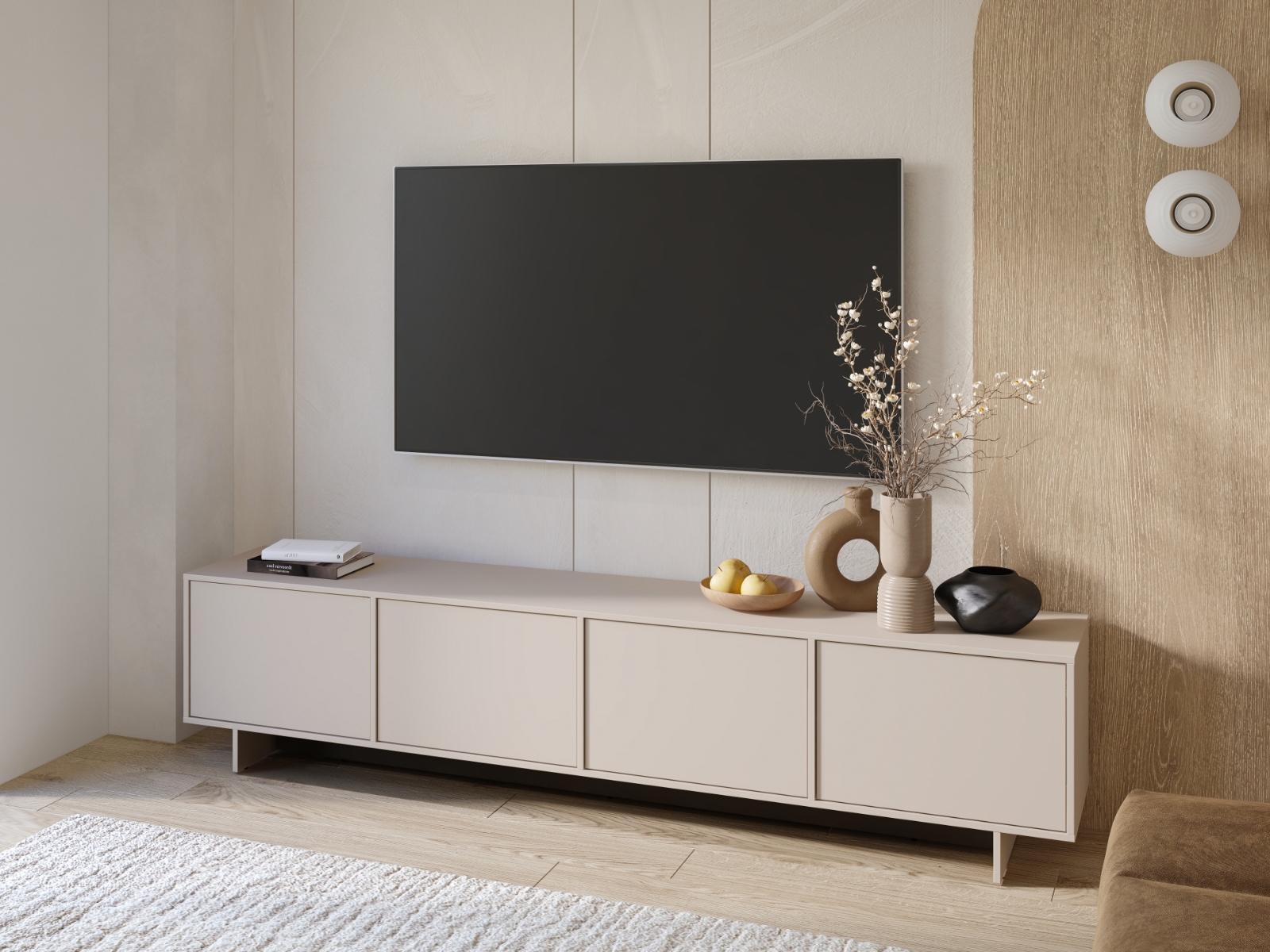 Mobistoxx Tv-meubel TAMATO 4 deuren kasjmier