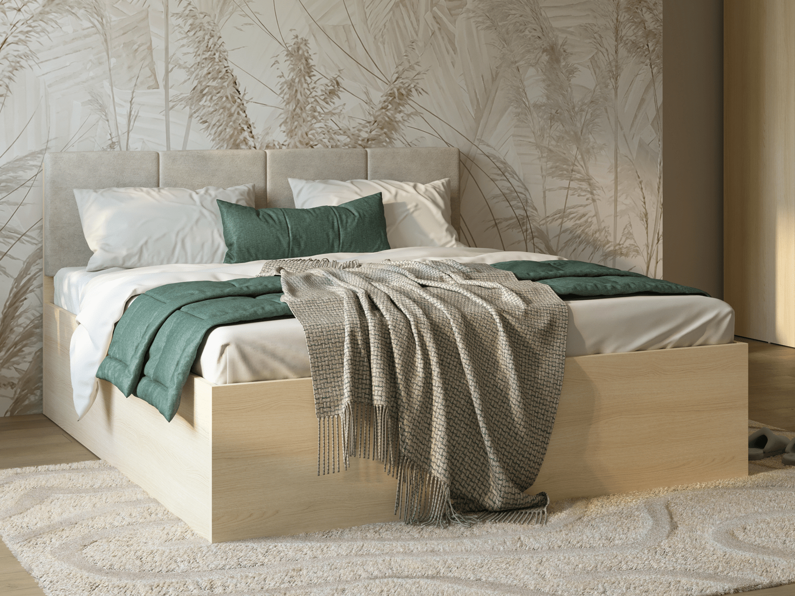Bed THEODORA 180x200 cm lindberg eik