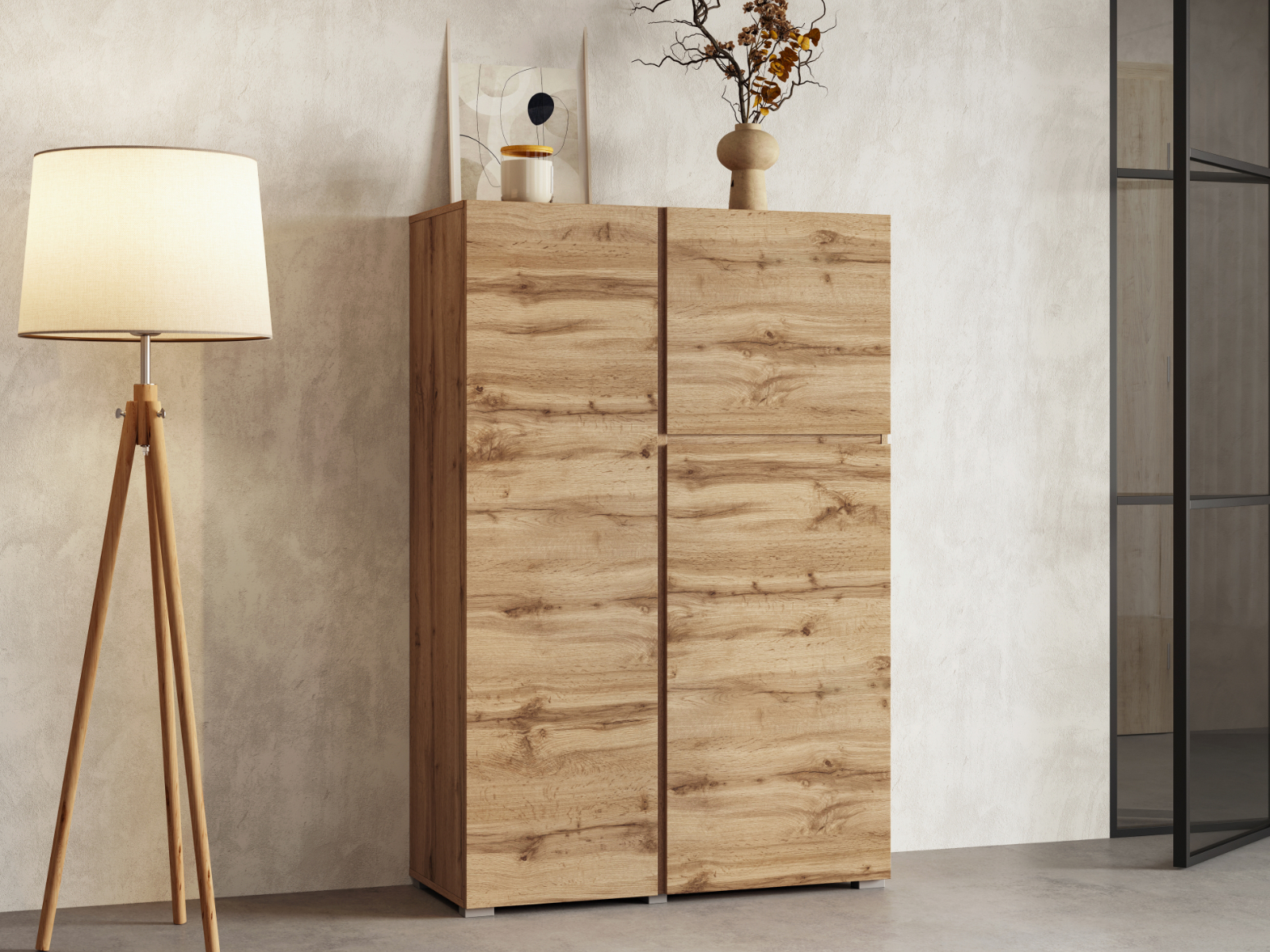 Mobistoxx Commode ASYMI 3 deuren wotan eik