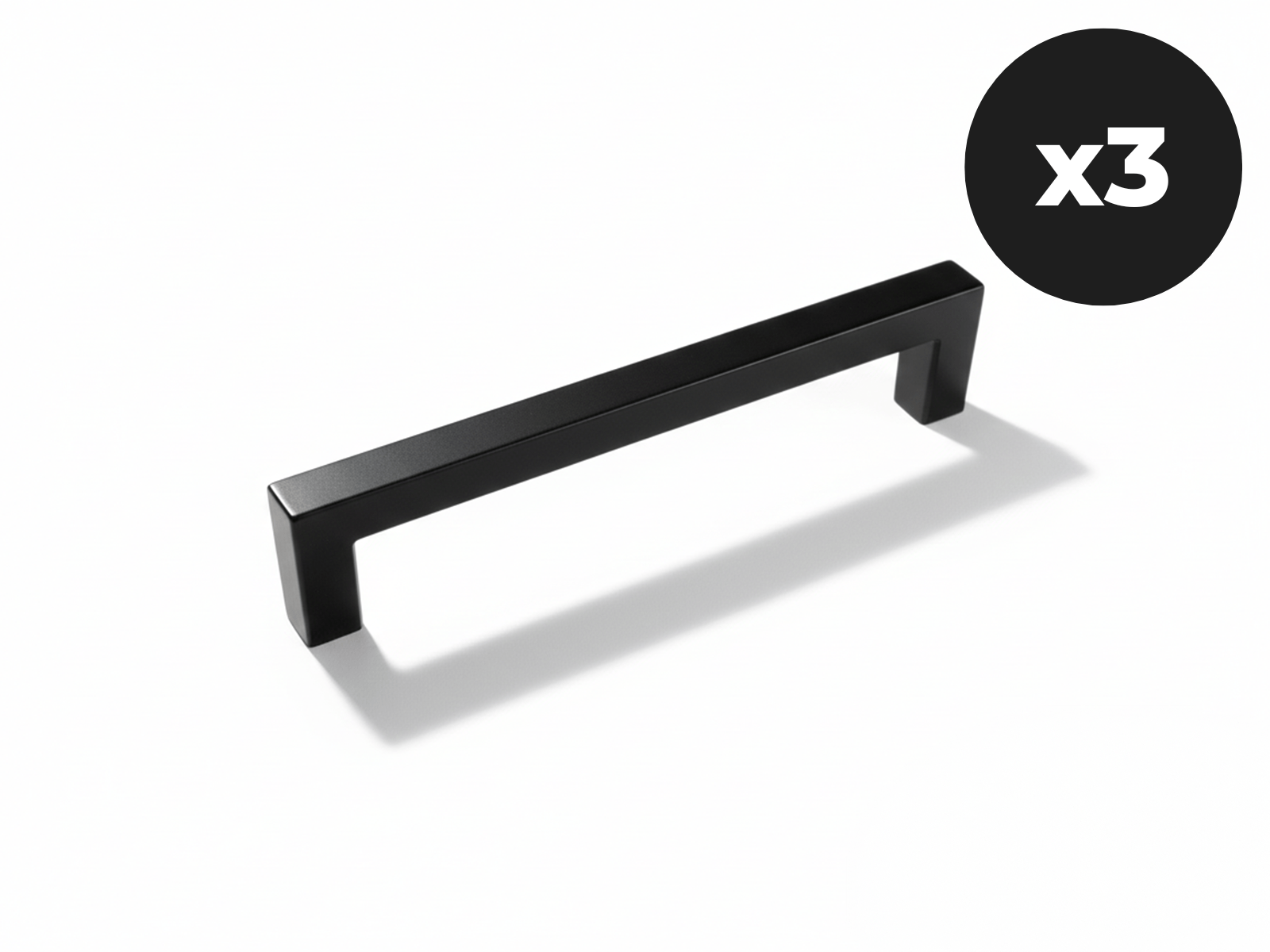 Set van 3 handgrepen WASHING zwart