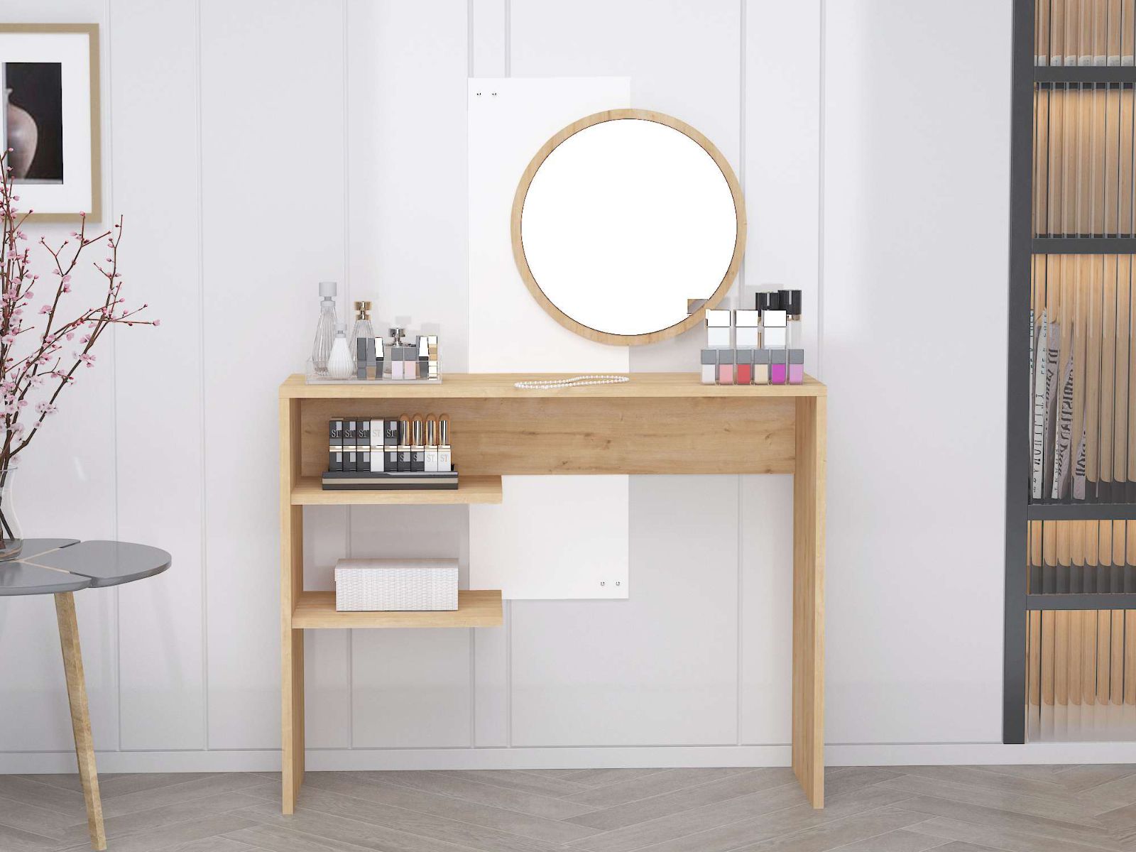 Make-up DALICATE 2 legplanken saphire eik/wit