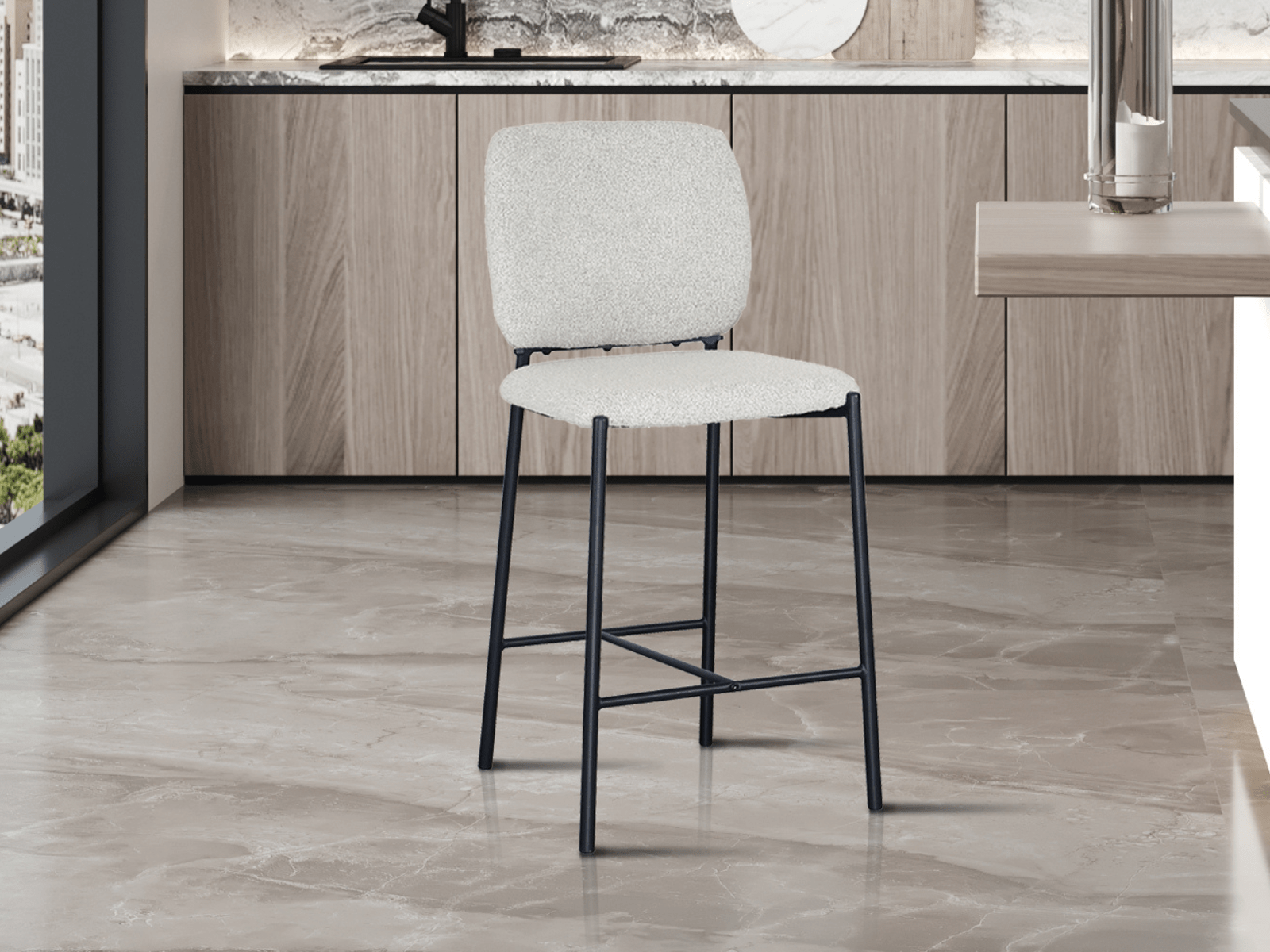 Barkruk ORELIA beige