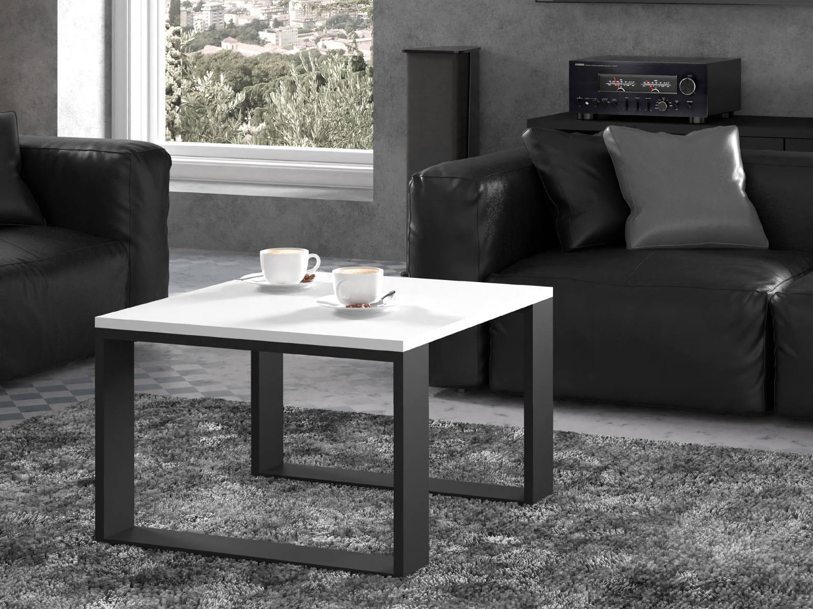 Salontafel PLUCA 60 cm wit