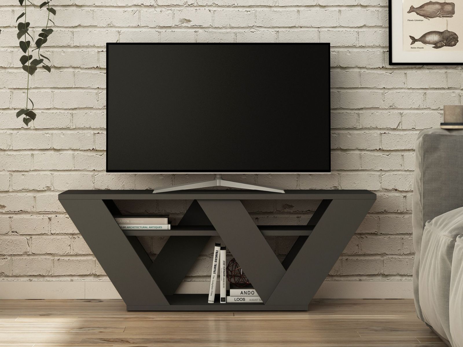 Mobistoxx Tv-meubel PIPO 110 cm antraciet