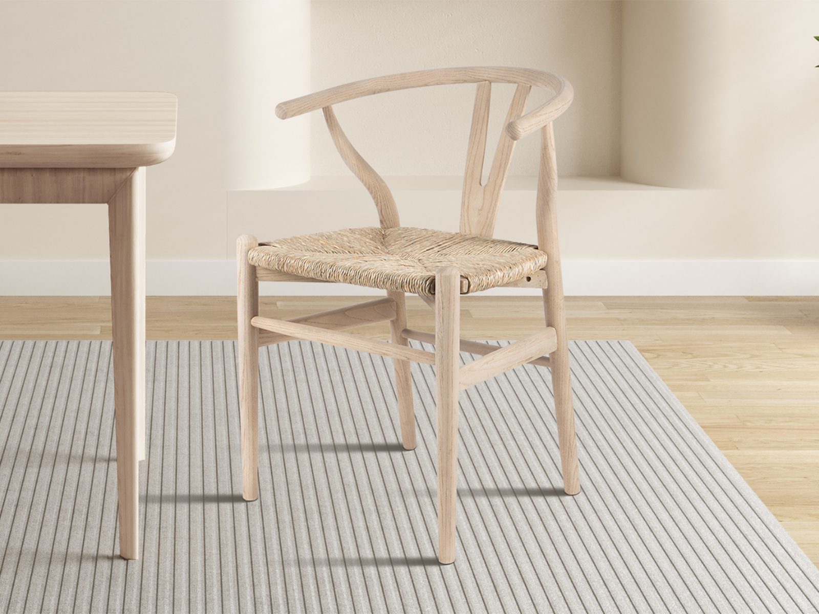 Stoel BARTELLO massief iepenhout