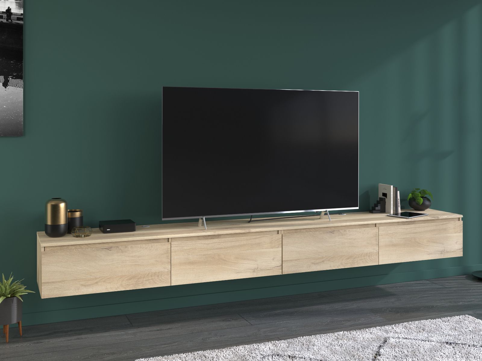 Mobistoxx Tv-meubel LAVINAS 4 lades 276 cm krönberg eik