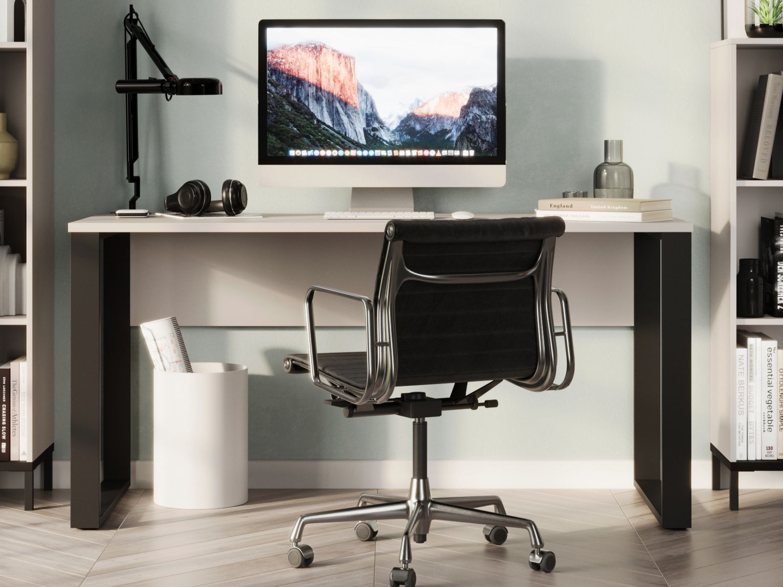Mobistoxx Bureau POLYGON 150 cm kasjmier/zwart