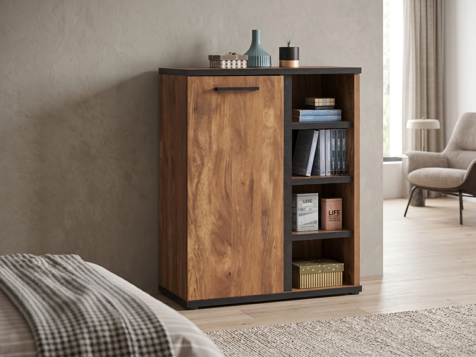 Commode ELENAS 1 deur acacia