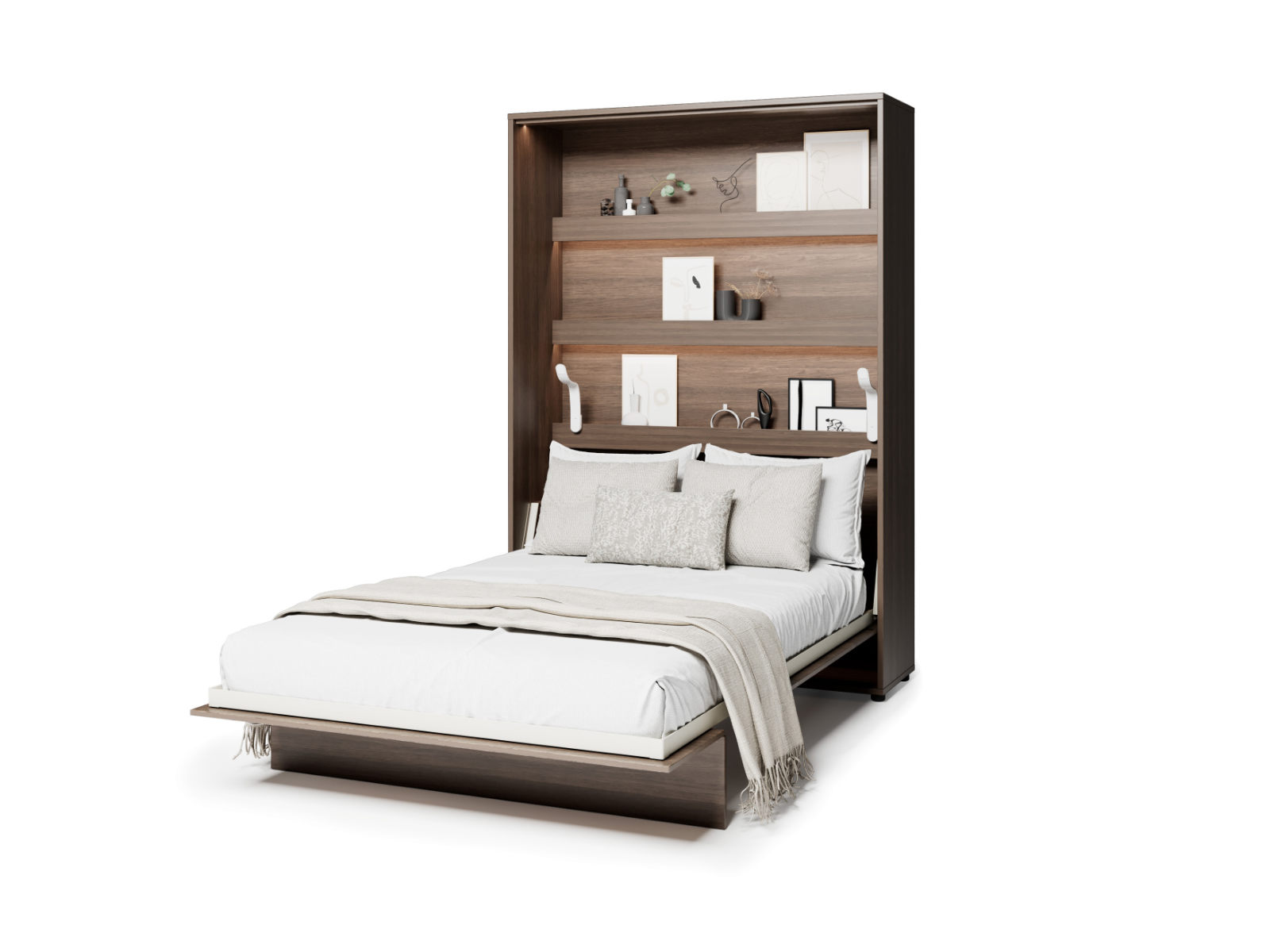 Mobistoxx Opklapbed CONCEPTION PRO 140x200 cm dunin eik (verticaal) met matras