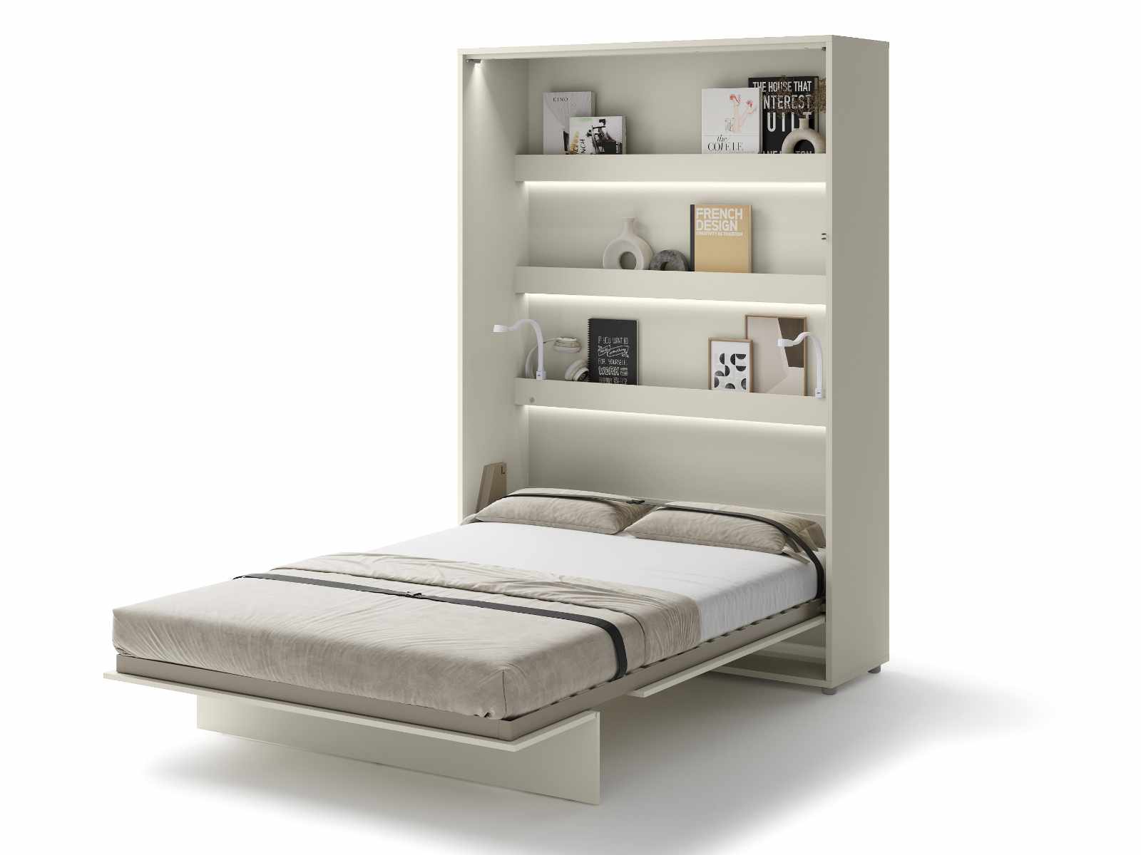 Mobistoxx Opklapbed CONCEPTION PRO 140x200 cm kasjmier (verticaal) zonder kasten