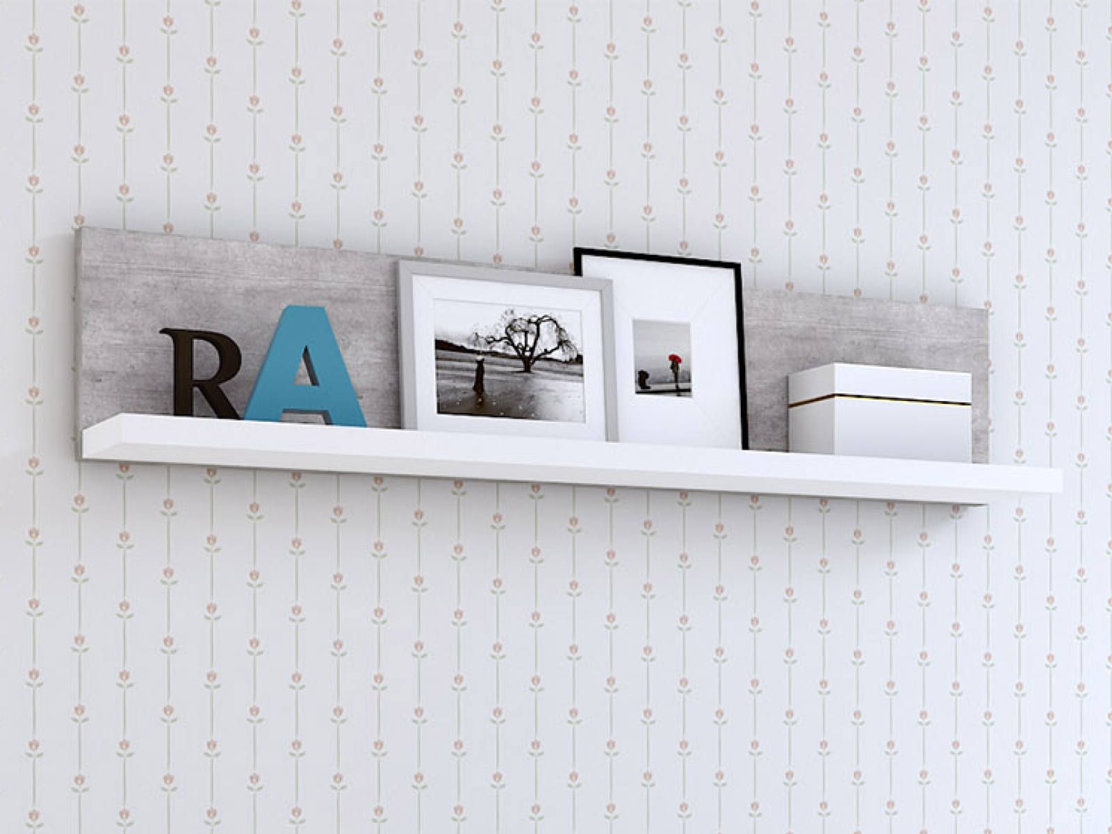 Wandplank BOTSWANA 150 cm beton afbeelding