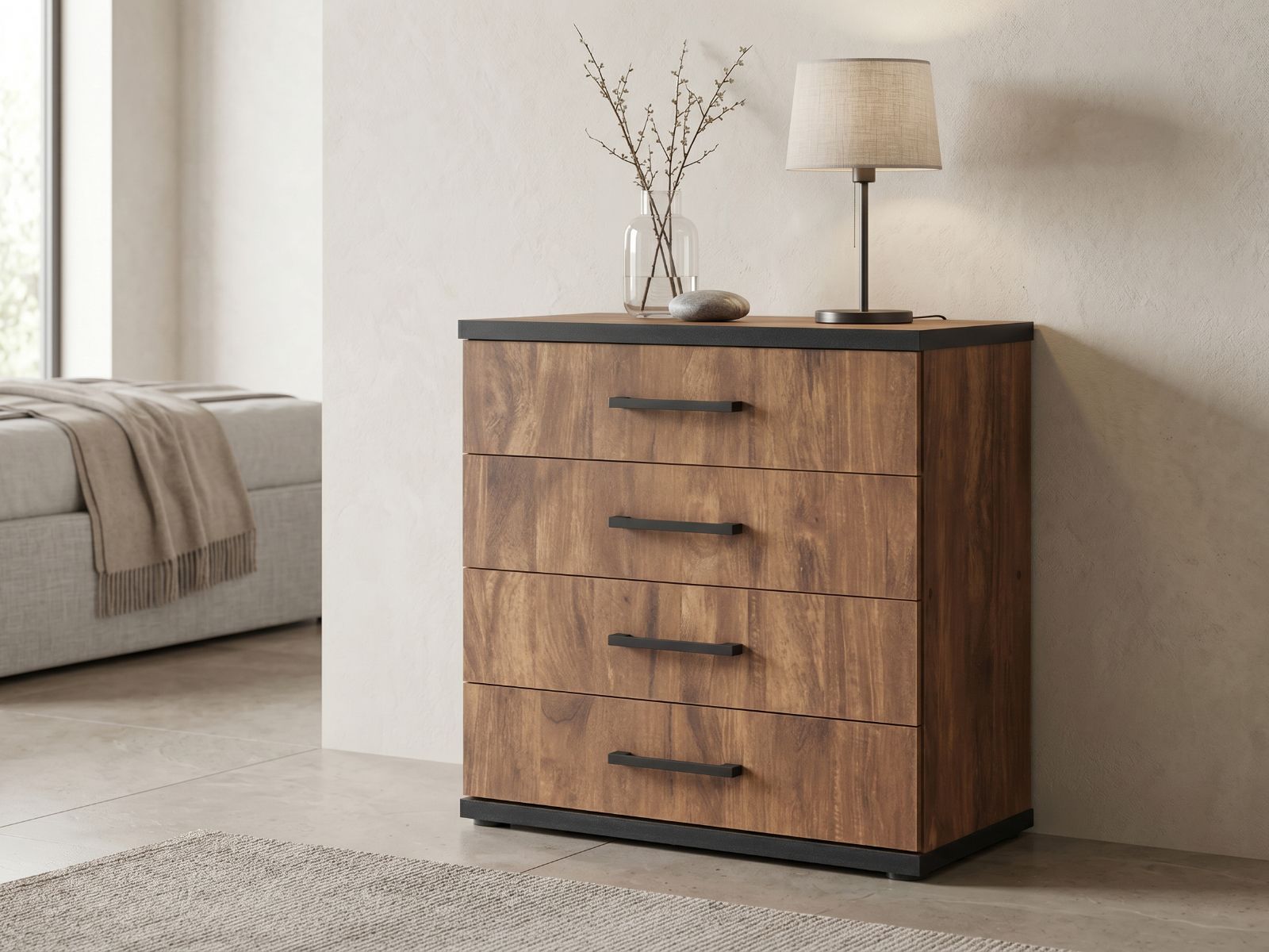 Commode ELENAS 4 lades acacia