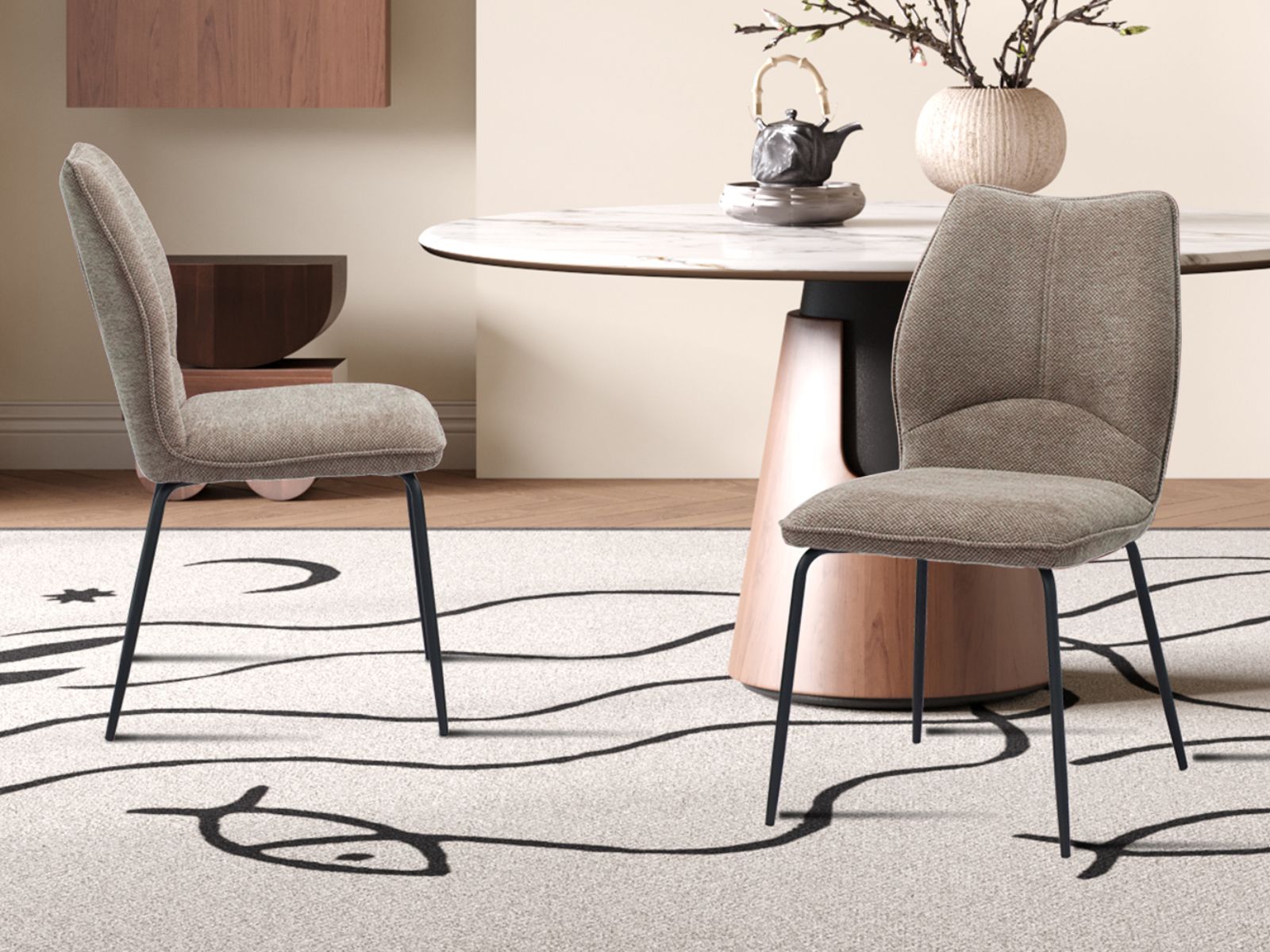 Stoel LIORA zand afbeelding