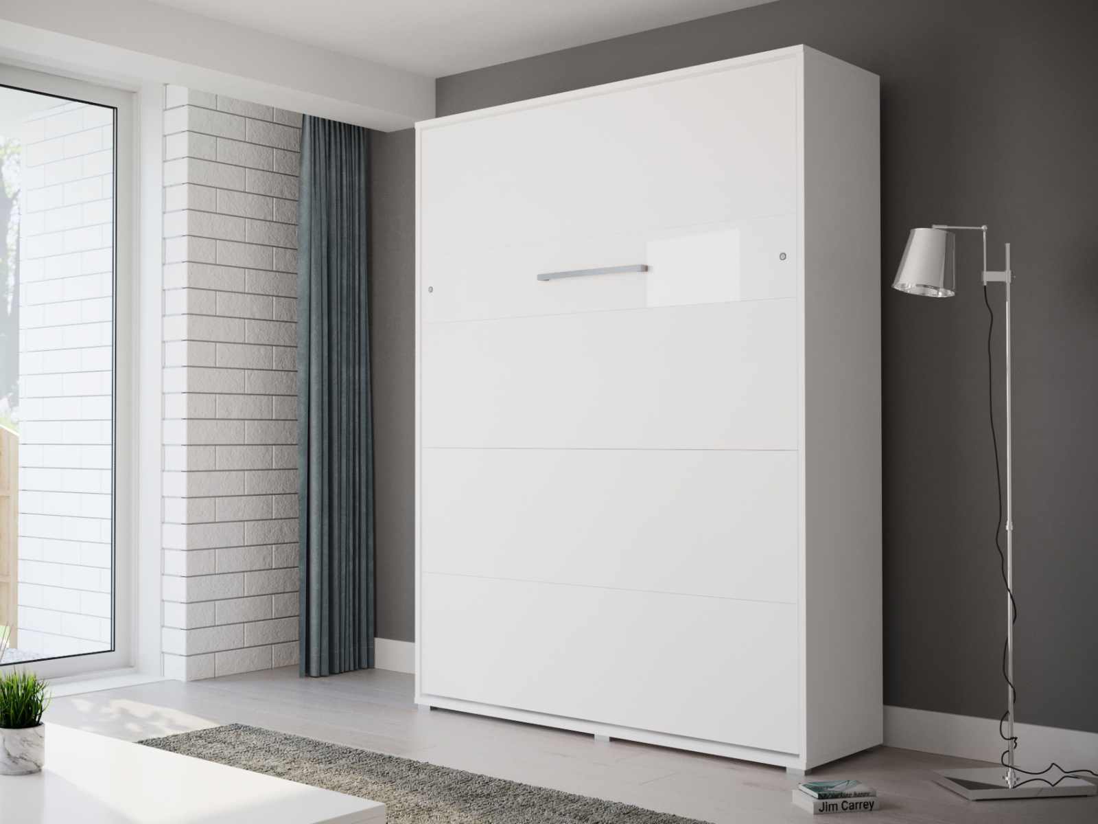 Mobistoxx Opklapbed HOUDI 160x200 cm wit