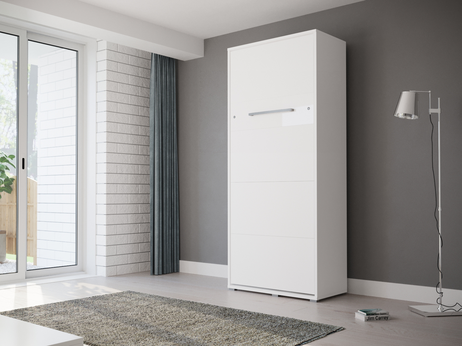 Mobistoxx Opklapbed HOUDI 90x200 cm wit