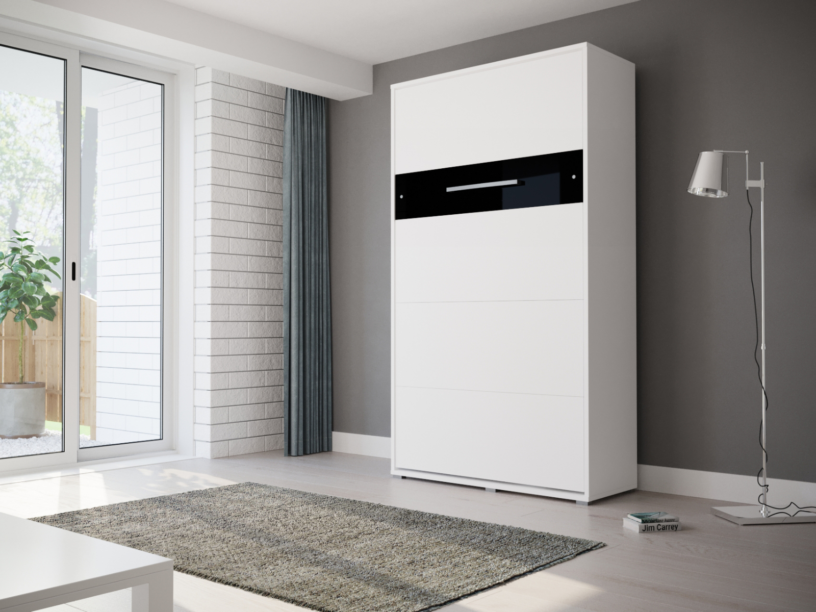 Mobistoxx Opklapbed HOUDI 120x200 cm wit/zwart