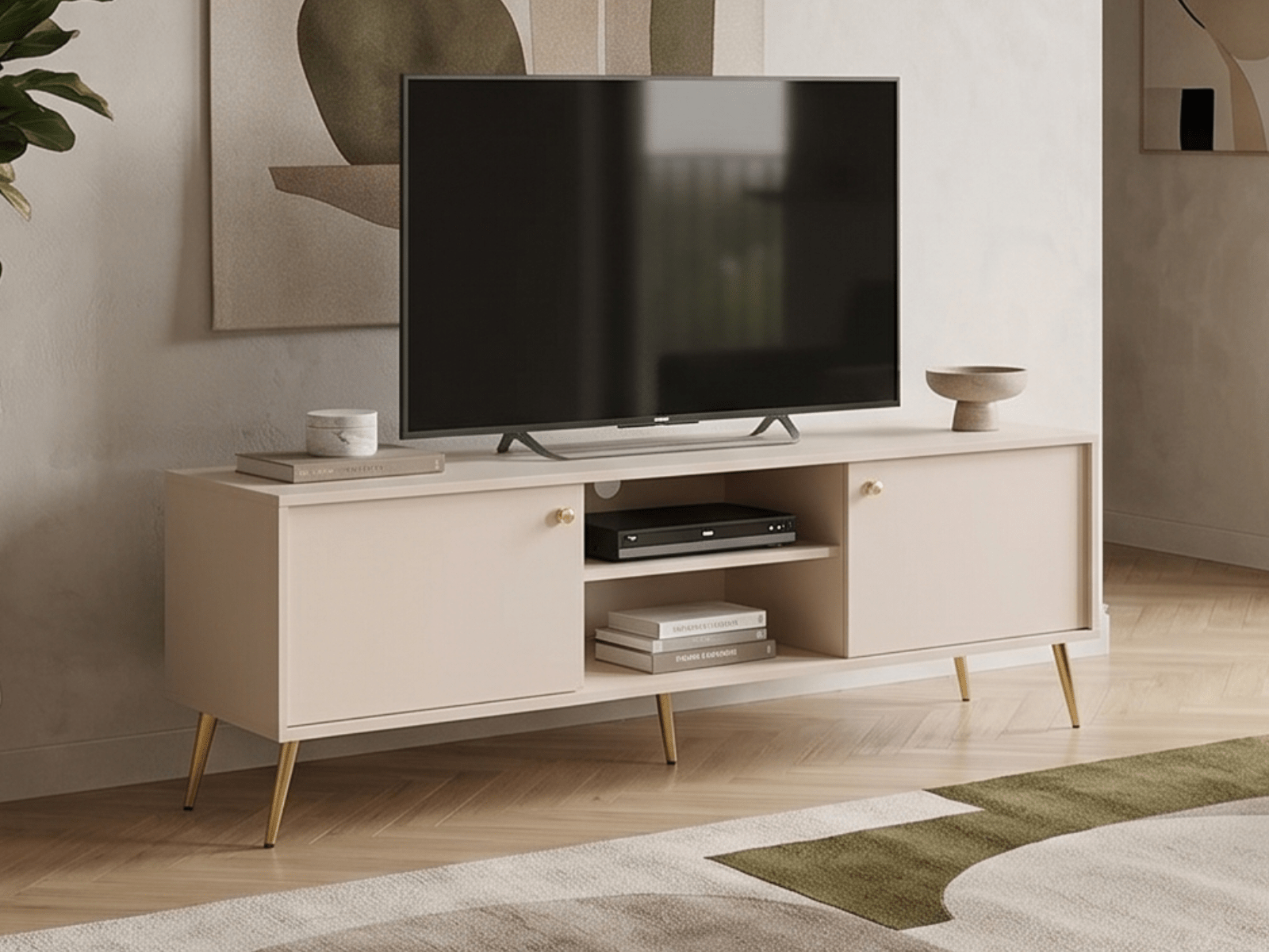 Tv-meubel ROSSE 2 deuren 156 cm kasjmier