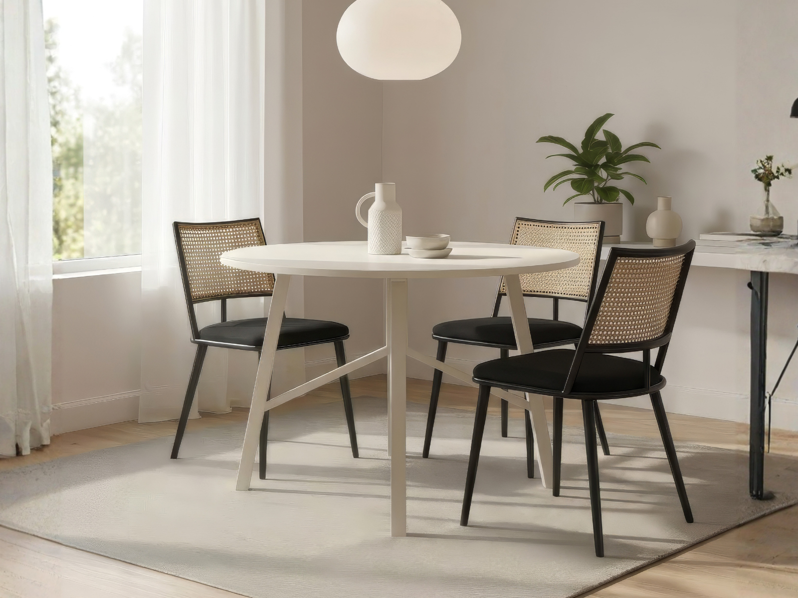 Mobistoxx Ronde eettafel ELUKASO &Oslash; 100 cm kasjmier