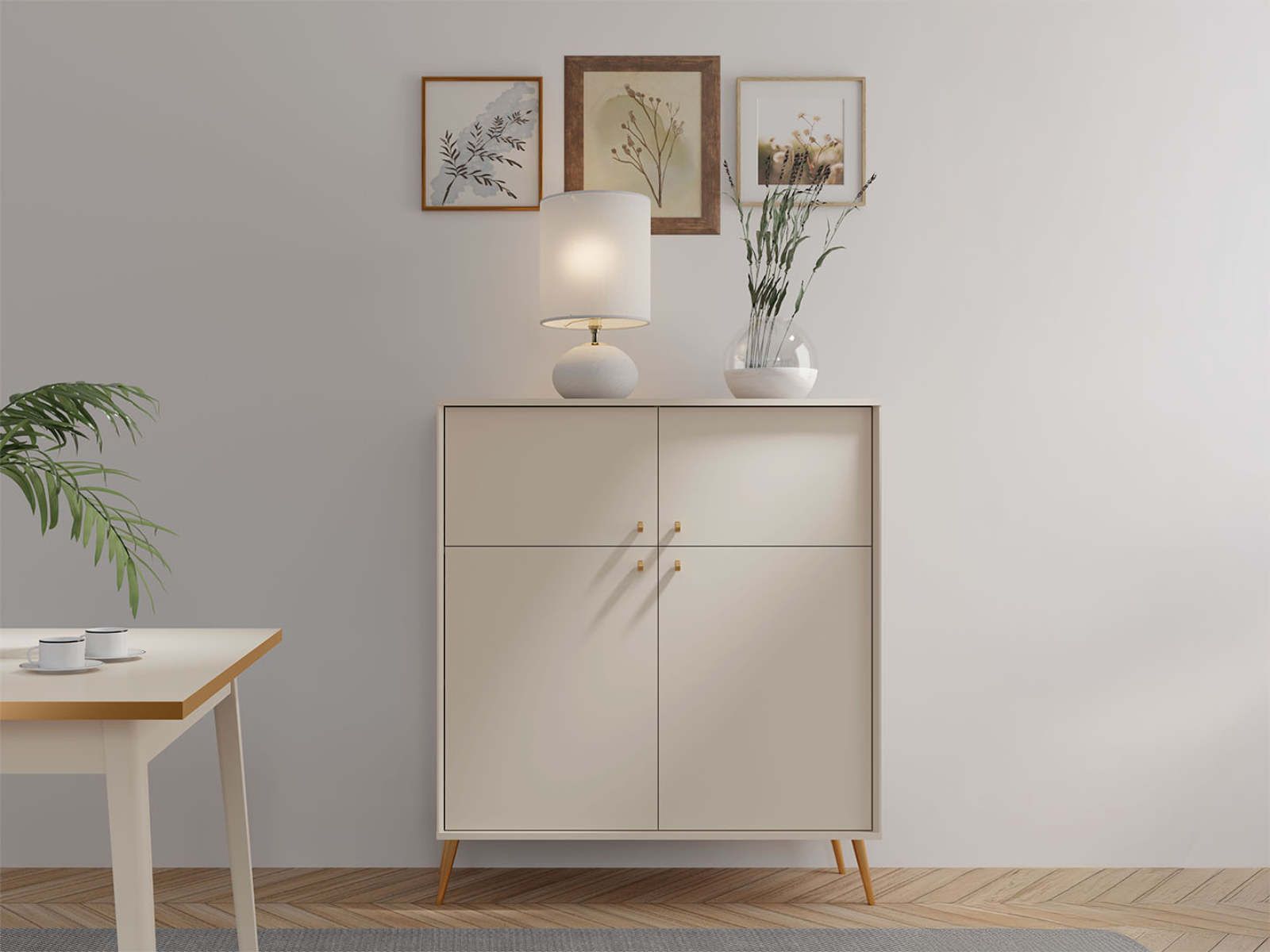 Dressoir ROSSE 4 deuren kasjmier
